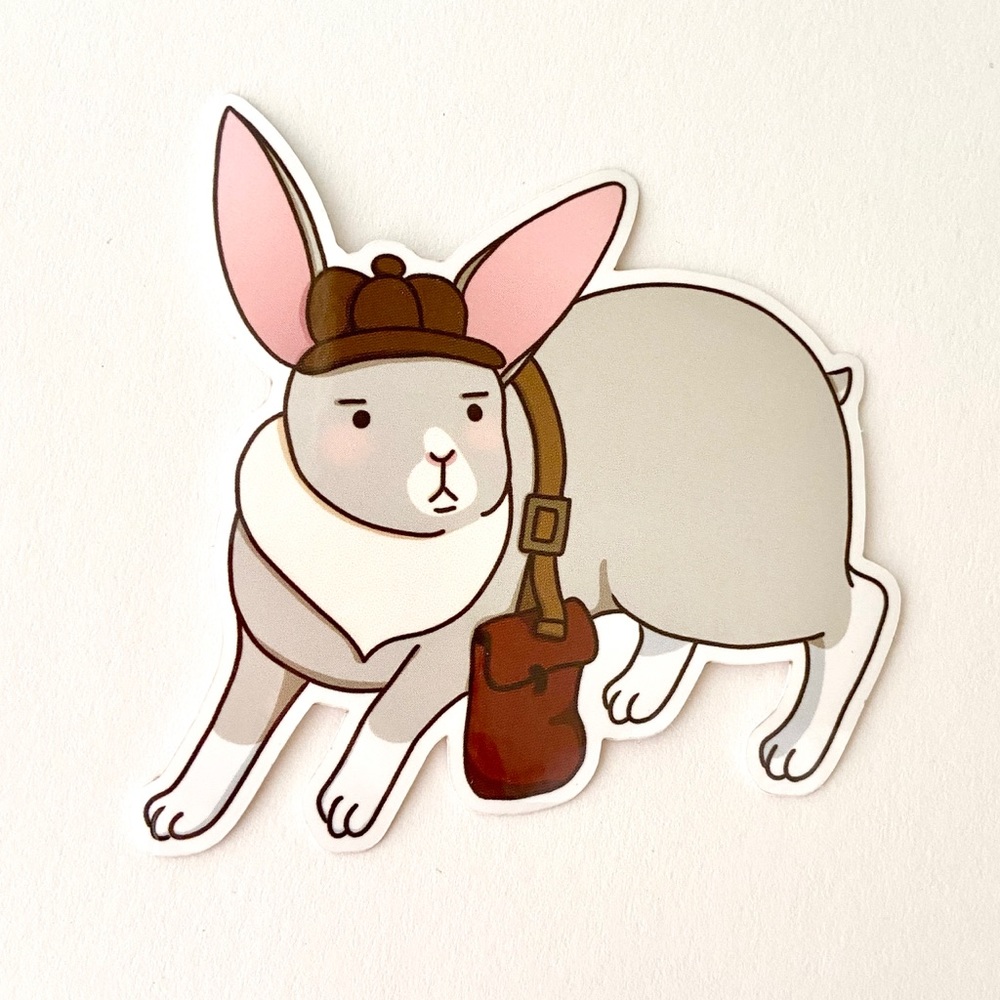 Original Design! Pack of 3 Woodland Bunny Stickers